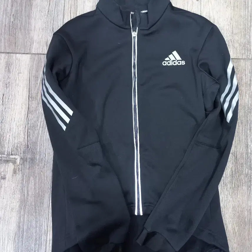 [BUNJANG] Adidas Tricolor Cycling Fleece Jacket / 아디다스 삼선싸이클링기모자켓