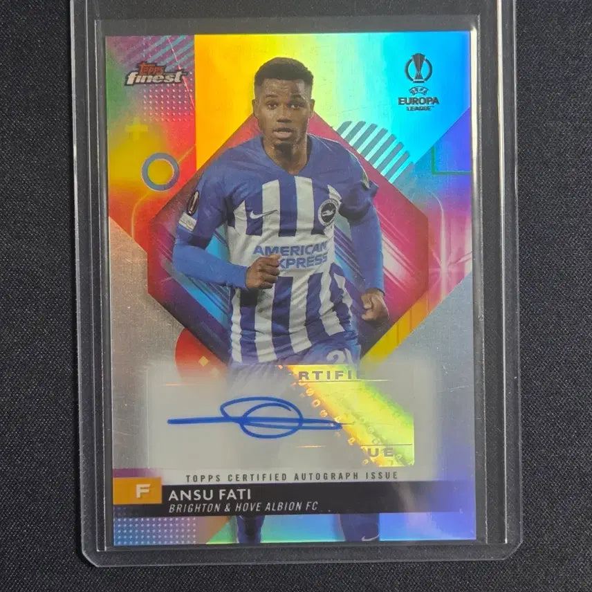 [BUNJANG] Topps Finest Ansu Fati Auto Card / [스포츠 카드]Topps Finest 안수 파티 오토