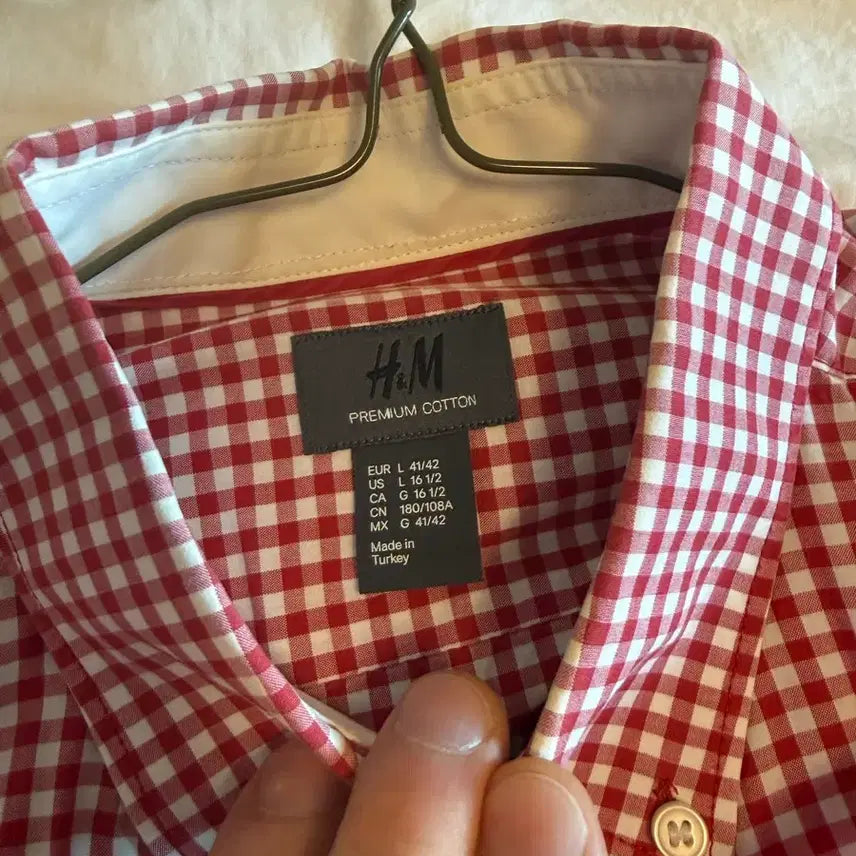 [BUNJANG] Abercrombie &amp; Fitch Gingham Check Shirt Bundle Set / 남자셔츠3장아베크롬비 깅엄체크 셔츠 그린/블루/레드 후아유/H&amp;M