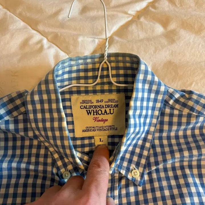 [BUNJANG] Abercrombie &amp; Fitch Gingham Check Shirt Bundle Set / 남자셔츠3장아베크롬비 깅엄체크 셔츠 그린/블루/레드 후아유/H&amp;M