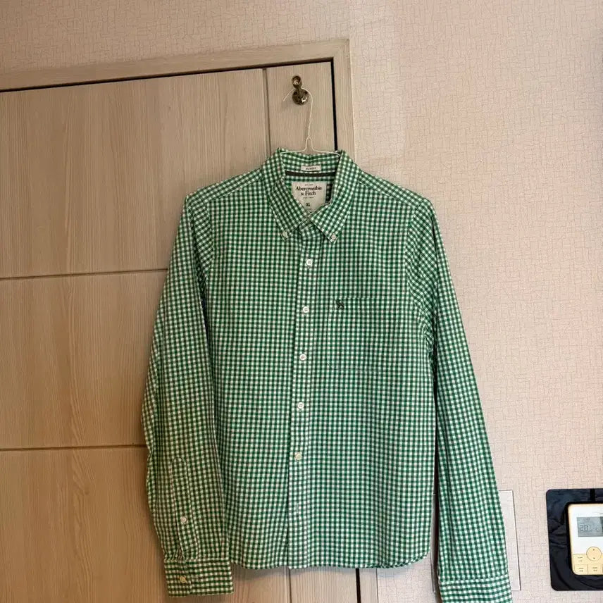 [BUNJANG] Abercrombie &amp; Fitch Gingham Check Shirt Bundle Set / 남자셔츠3장아베크롬비 깅엄체크 셔츠 그린/블루/레드 후아유/H&amp;M