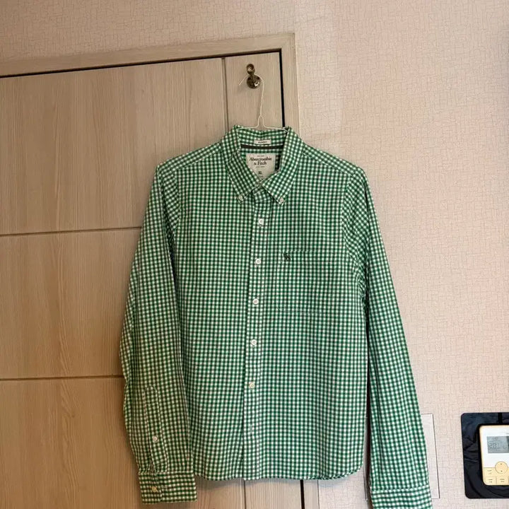 [BUNJANG] Abercrombie &amp; Fitch Gingham Check Shirt Bundle Set / 남자셔츠3장아베크롬비 깅엄체크 셔츠 그린/블루/레드 후아유/H&amp;M
