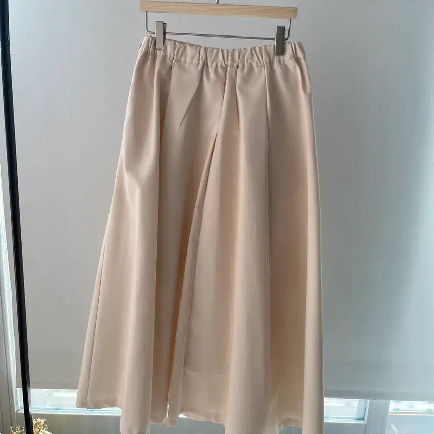 [BUNJANG] Spring Flare Pleated Long Skirt / 봄 플레어 주름 롱스커트