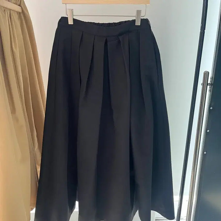 [BUNJANG] Spring Flare Pleated Long Skirt / 봄 플레어 주름 롱스커트