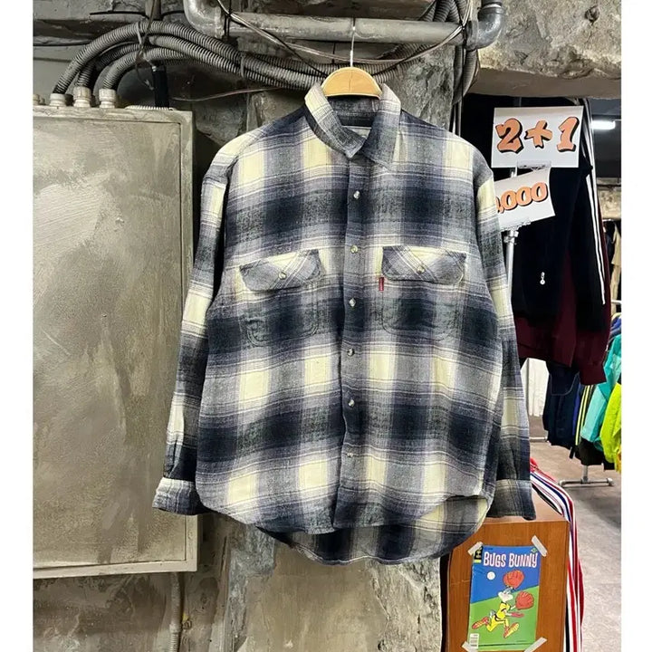 [BUNJANG] Seahop Pocket Checkered Shirt / 빈티지 Seahop 포켓 체크 셔츠 