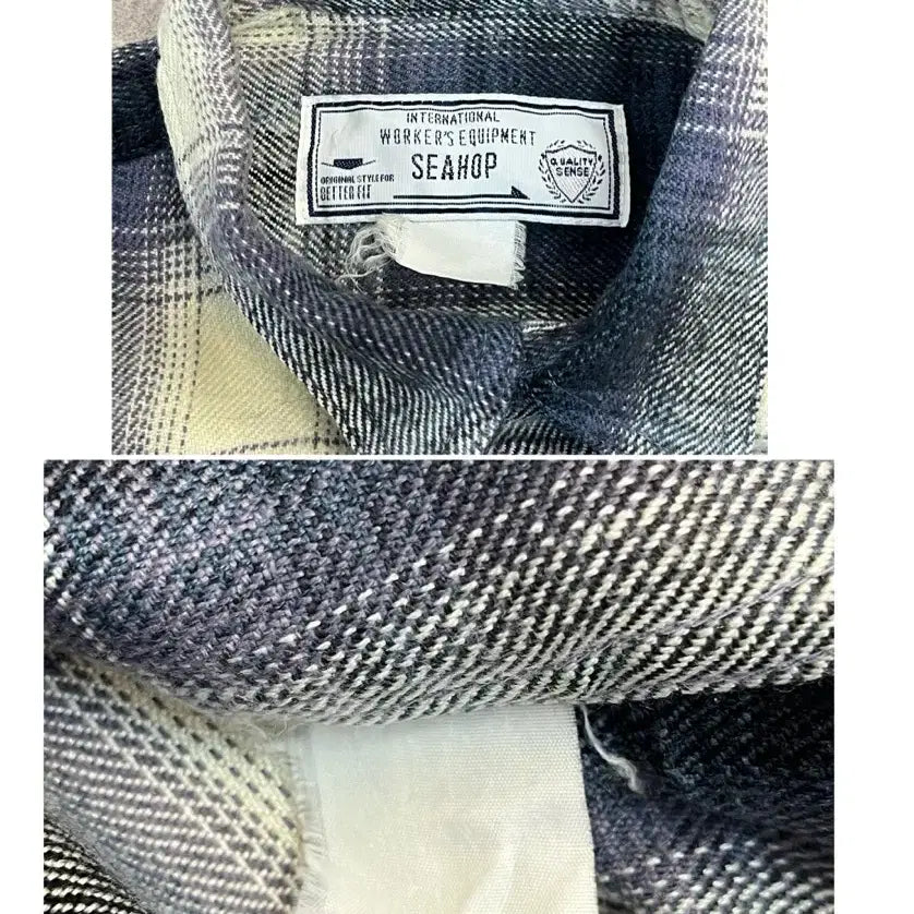 [BUNJANG] Seahop Pocket Checkered Shirt / 빈티지 Seahop 포켓 체크 셔츠 