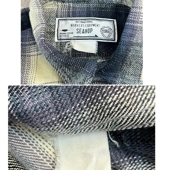 [BUNJANG] Seahop Pocket Checkered Shirt / 빈티지 Seahop 포켓 체크 셔츠 