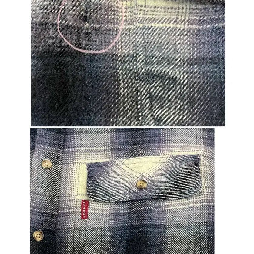 [BUNJANG] Seahop Pocket Checkered Shirt / 빈티지 Seahop 포켓 체크 셔츠 