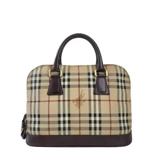 [BUNJANG] Burberry Haymarket Check Tote Bag / 정품 버버리 헤이마켓 체크 토트백
