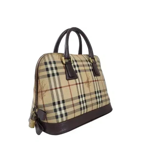 [BUNJANG] Burberry Haymarket Check Tote Bag / 정품 버버리 헤이마켓 체크 토트백