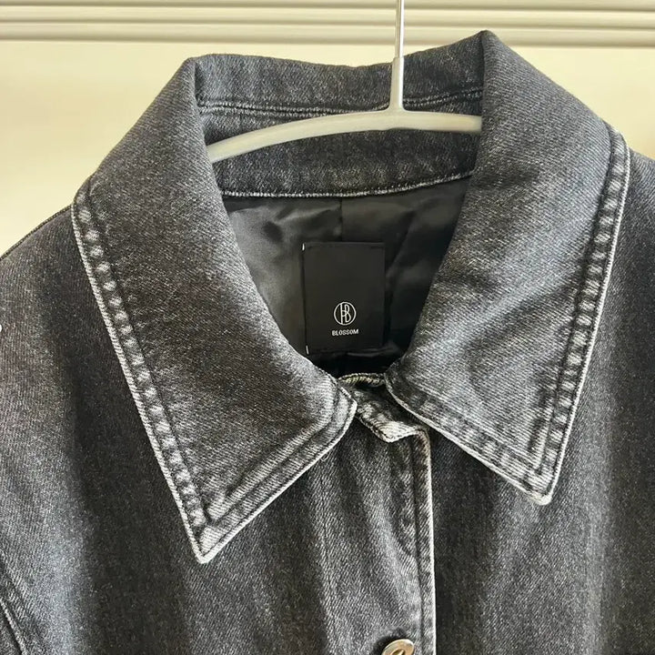 [BUNJANG] Blossom H Washed Black Denim Work Jacket / 블랙 데님 워크 자켓