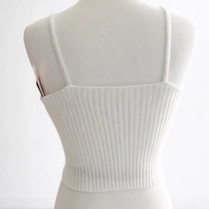 [BUNJANG] YeoriFit Balletcore Ribbon Knit Two-Piece Set / 여리핏 발레코어 리본 니트나시+가디건+치마 투피스 세트