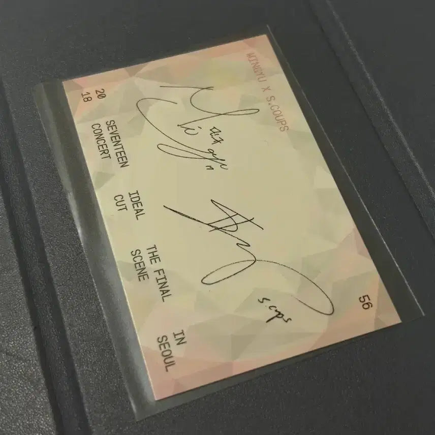 [BUNJANG] SEVENTEEN Mingyu S.Coups Trading Card / 2018 IDEAL CUT 새븐틴 민규 에스쿱스 트레카