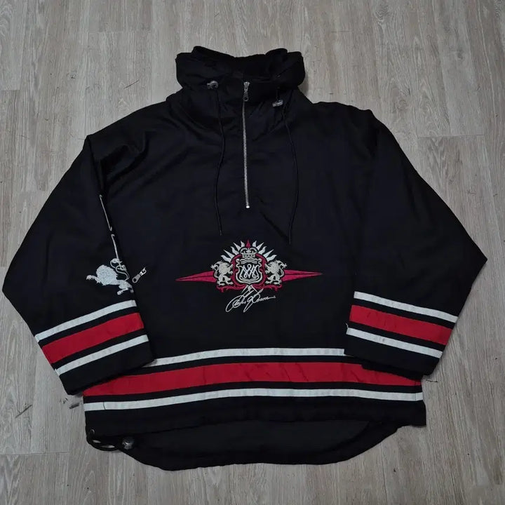 [BUNJANG] Shamonic Old School Oversized Anorak Windbreaker / 샤머닉스 올드스쿨 오버사이즈 아노락 반집업 바람막이 L(100)