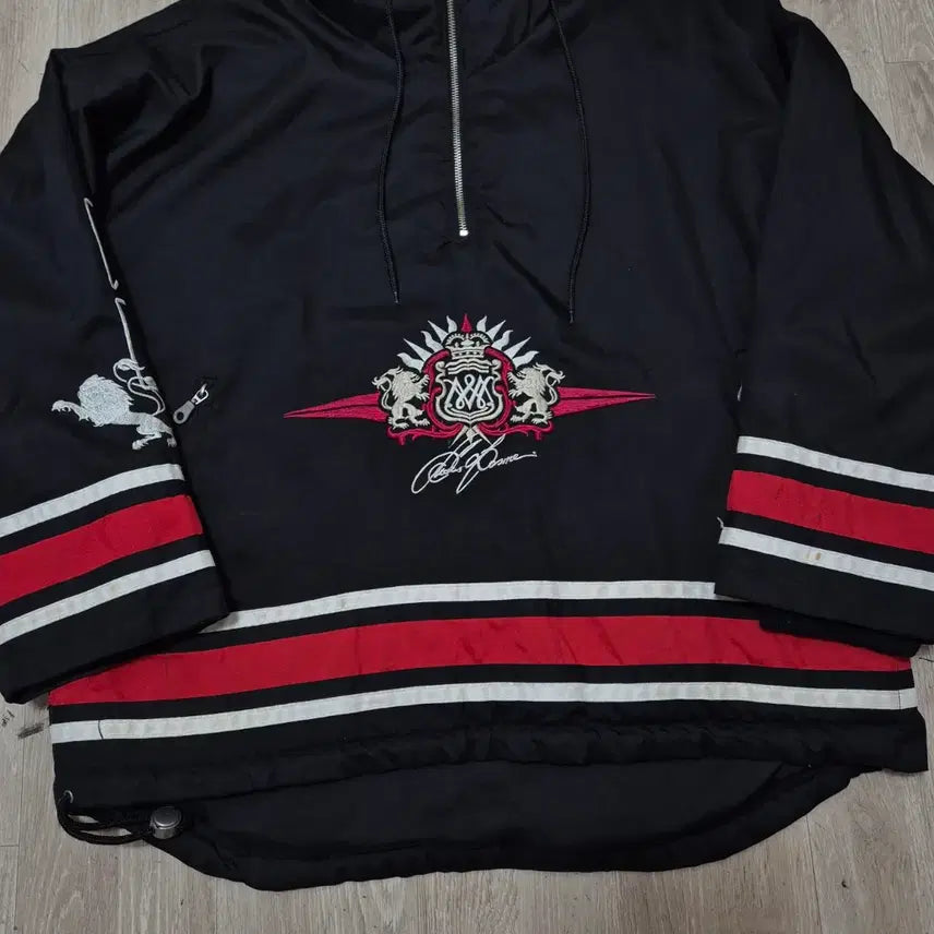 [BUNJANG] Shamonic Old School Oversized Anorak Windbreaker / 샤머닉스 올드스쿨 오버사이즈 아노락 반집업 바람막이 L(100)