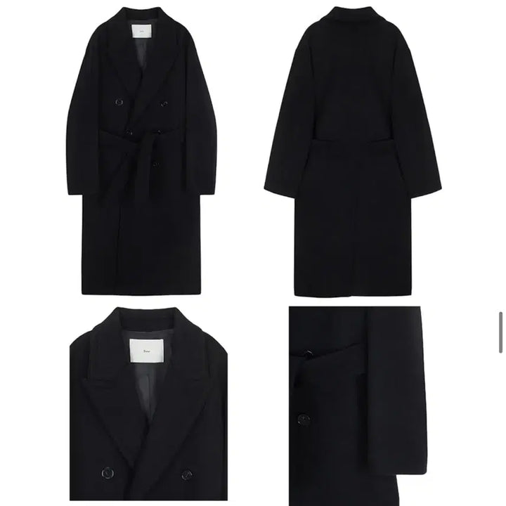[BUNJANG] Dunst Belted Double Wool Coat / 던스트 벨티드 더블 울 코트 블랙 (새상품)