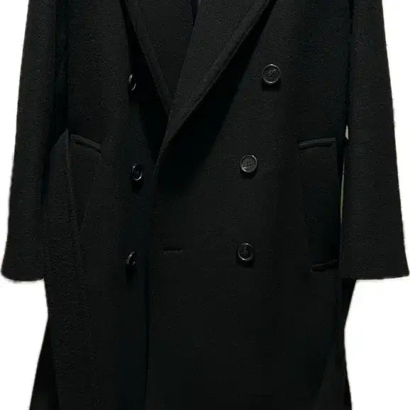 [BUNJANG] Dunst Belted Double Wool Coat / 던스트 벨티드 더블 울 코트 블랙 (새상품)