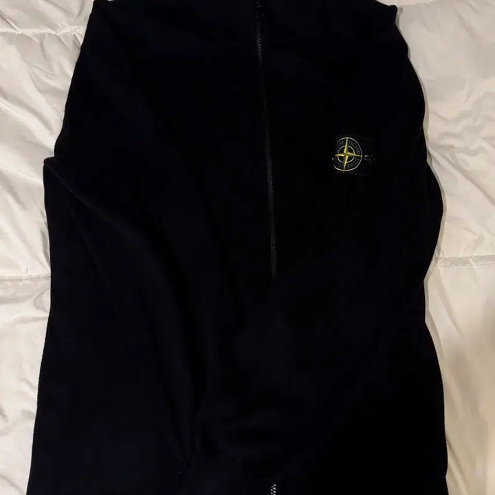 [BUNJANG] Stone Island Cotton Zip-up Cardigan / 스톤아일랜드 남성 와펜 패치 니트 코튼 집업 가디건 L