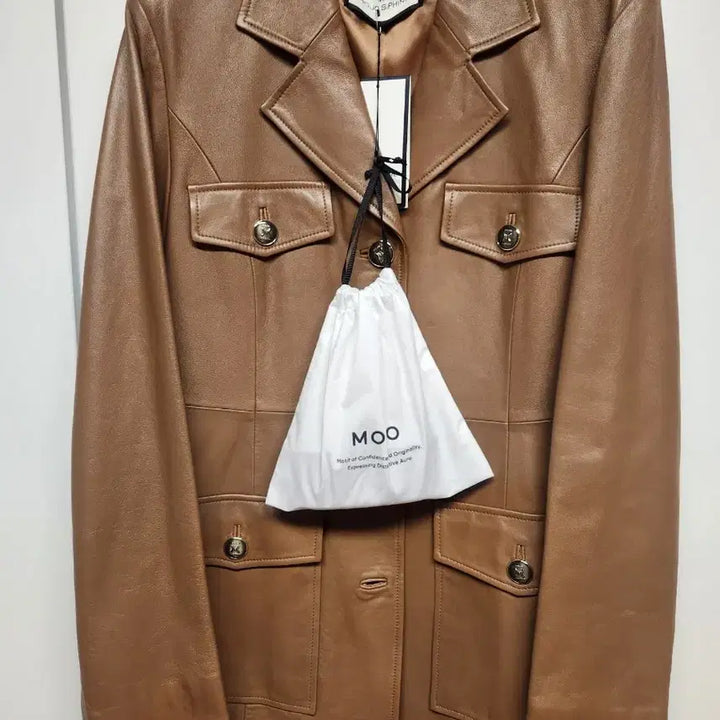 [BUNJANG] MojoSphin Lambskin Belted Jacket 55 / 모조에스핀 양가죽 벨티드 자켓 55