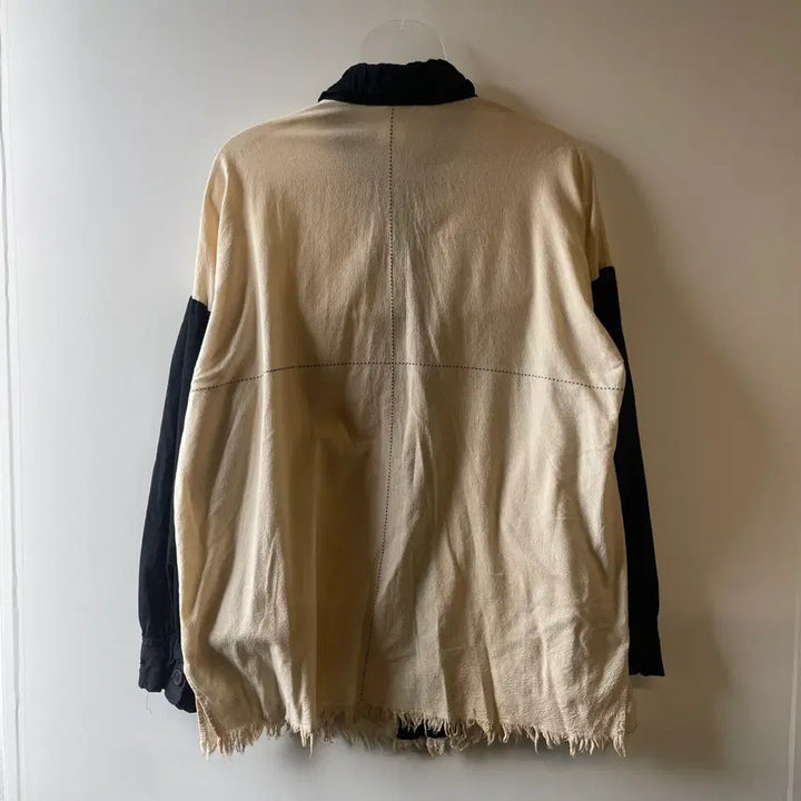[BUNJANG] Issey Miyake High Contrast Stitch Shirt / 이세이미야케 하이 콘트라스트 스티치 셔츠