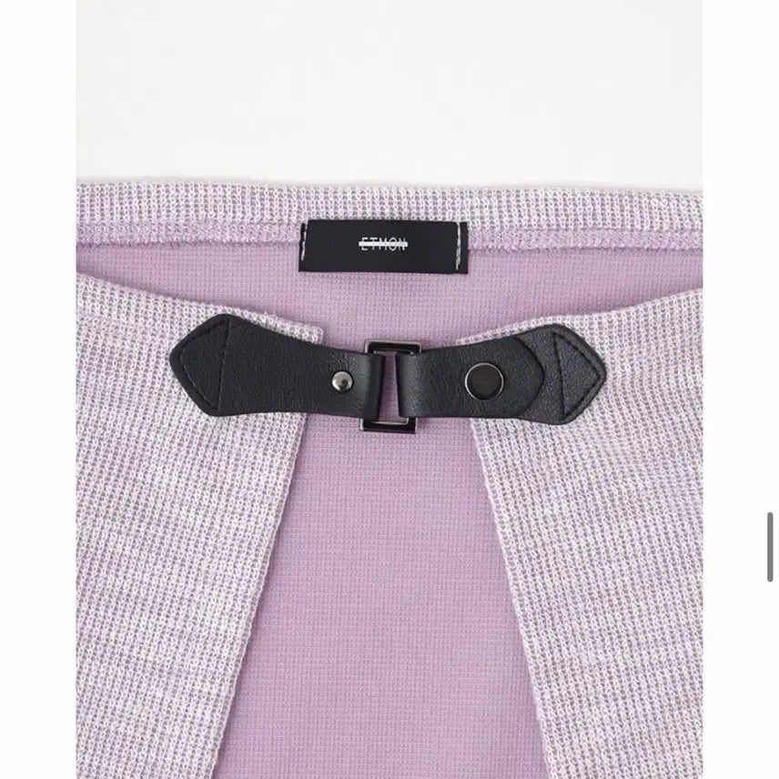[BUNJANG] EtMone Off-Shoulder Boucle Cardigan Lavender / [새상품] 에트몽 오프숄더 부클 가디건 라벤더