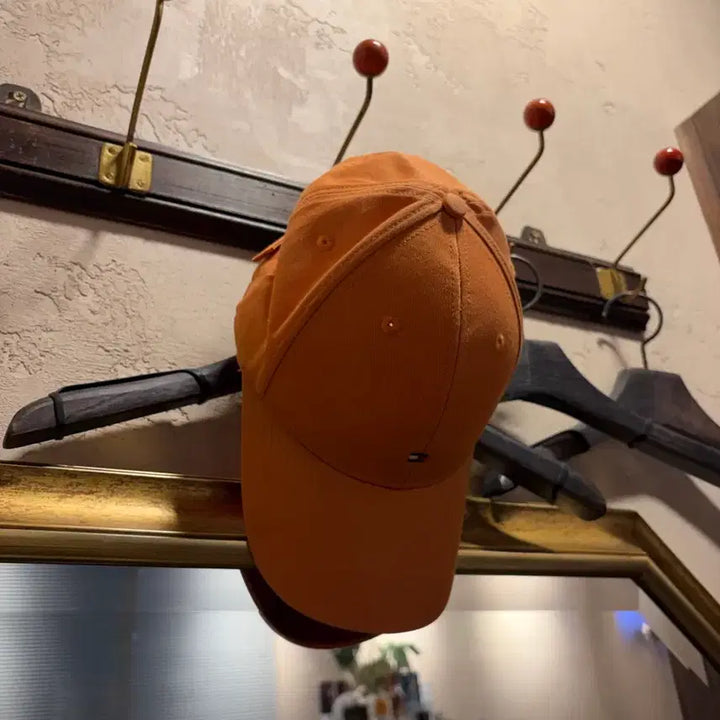[BUNJANG] Tommy Hilfiger Orange Cap / 타미힐피거 오렌지컬러 캡