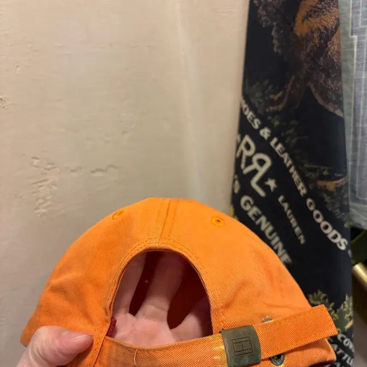 [BUNJANG] Tommy Hilfiger Orange Cap / 타미힐피거 오렌지컬러 캡