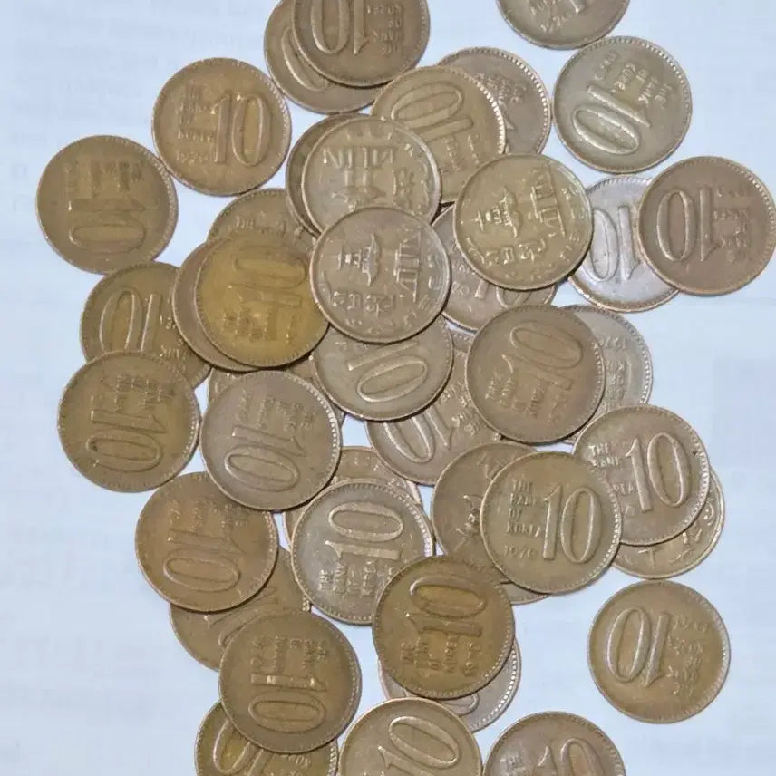 [SOLD OUT] 1970년 A급10원적동 45개동전