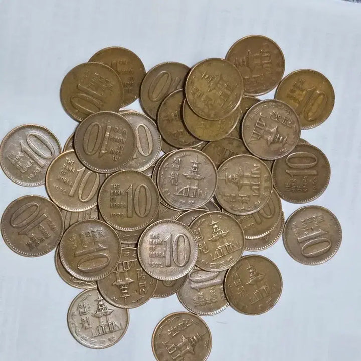 [SOLD OUT] 1970년 A급10원적동 45개동전