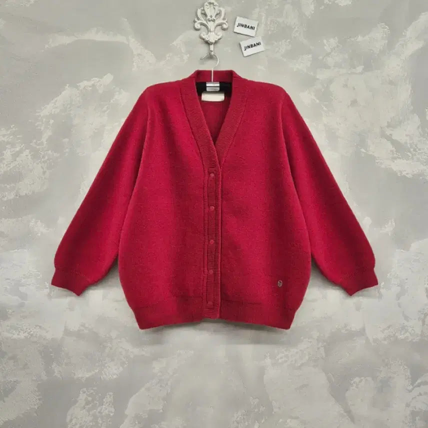 [BUNJANG] Hilton Deep Red Knit Cardigan / <레드> 힐튼 니트 가디건