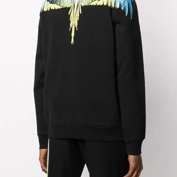 [BUNJANG] Marcelo Burlon Wing Crewneck Black Sweatshirt / 마르셀로불론 윙 크루넥 블랙 스웻셔츠/S/앨리스/690