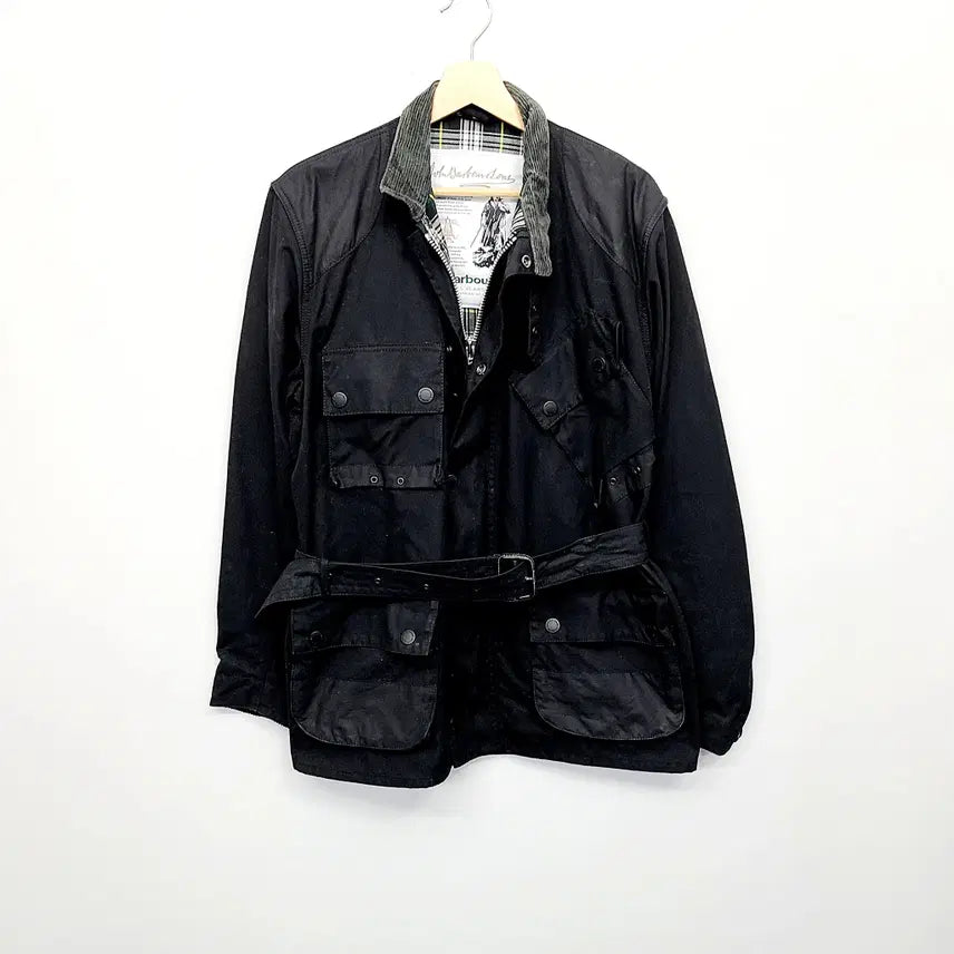[BUNJANG] Barbour Icons International 125th Anniversary Wax Jacket / [한정판/L] 바버 125주년 아이콘스 인터내셔널 왁스 자켓 (블랙)