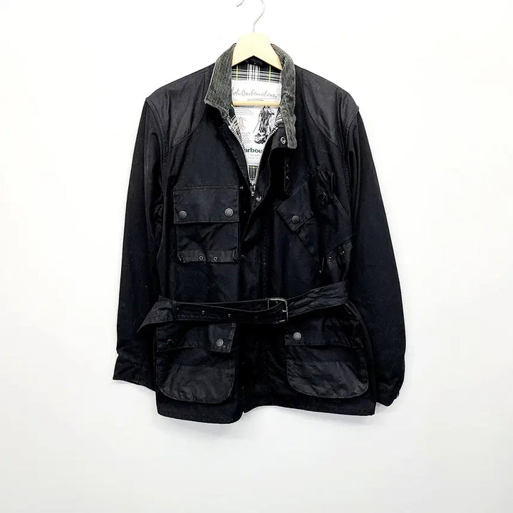 [BUNJANG] Barbour Icons International 125th Anniversary Wax Jacket / [한정판/L] 바버 125주년 아이콘스 인터내셔널 왁스 자켓 (블랙)