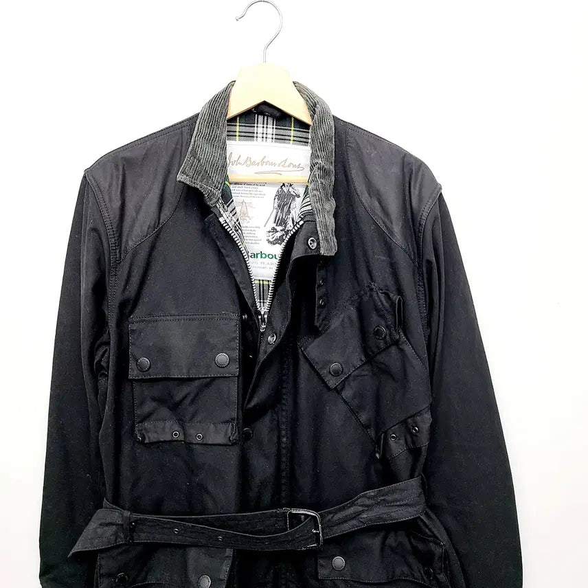 [BUNJANG] Barbour Icons International 125th Anniversary Wax Jacket / [한정판/L] 바버 125주년 아이콘스 인터내셔널 왁스 자켓 (블랙)