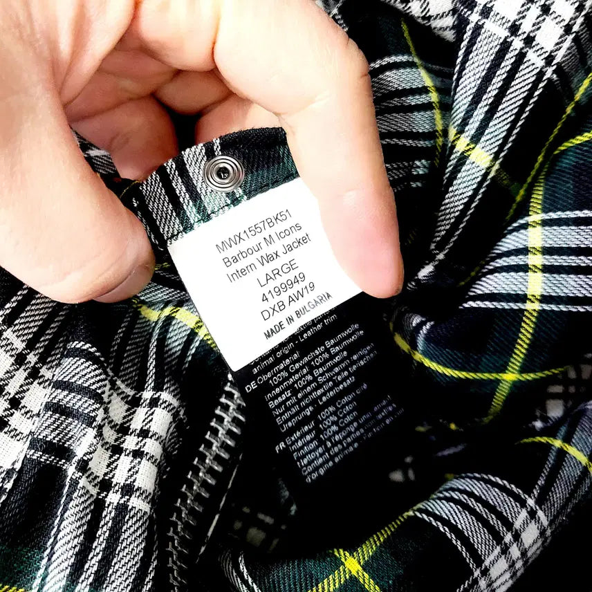 [BUNJANG] Barbour Icons International 125th Anniversary Wax Jacket / [한정판/L] 바버 125주년 아이콘스 인터내셔널 왁스 자켓 (블랙)