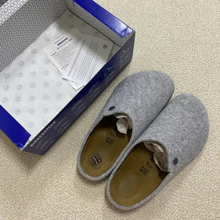 [BUNJANG] Birkenstock Zermatt Gray Regular Slippers / [265] 버켄스탁 체르마트 그레이 레귤러