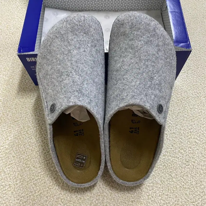 [BUNJANG] Birkenstock Zermatt Gray Regular Slippers / [265] 버켄스탁 체르마트 그레이 레귤러