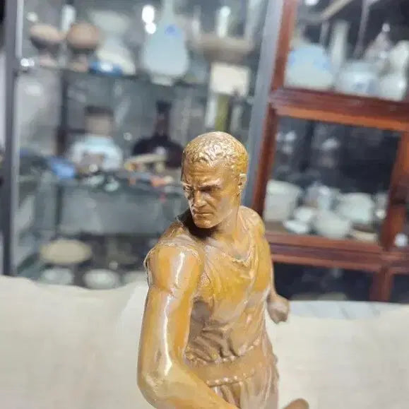 [BUNJANG] Antique Bronze Spartan Warrior Statue / 엔틱 동브론즈 스파르타 용사