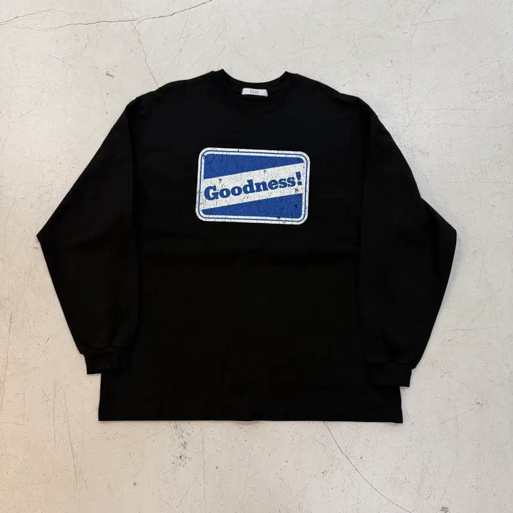 [BUNJANG] Chill Hundo-P Over Goodness Long Sleeve T-shirt (Black) / chill 헌도피 오버 굿니스 슬리브 긴팔티 블랙