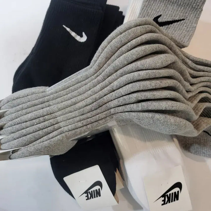 [BUNJANG] Nike Seamless Mid-Crew Running Socks (10 Pairs) / 나이키 무봉제 러닝 중목 양말 남.여공용  10켤레