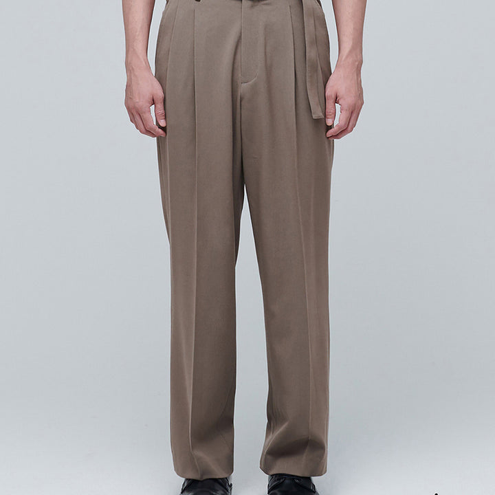 [BUNJANG] Musinsa Standard Real Wide Belted Slacks - Dusty Beige / 31)무신사 스탠다드 리얼 와이드 벨티드 슬랙스 [더스티 베이지] 판매