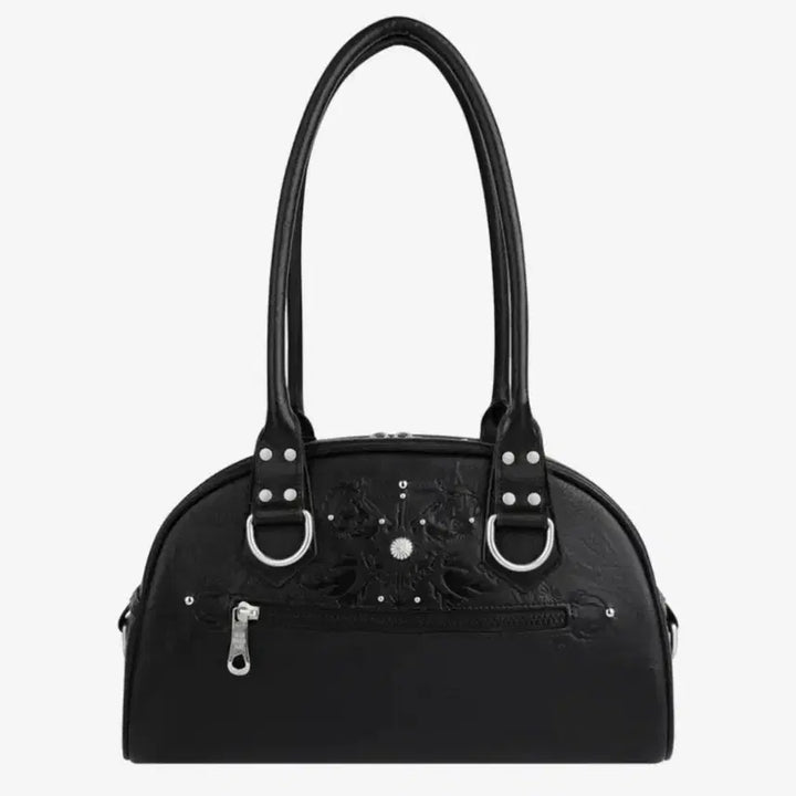 [BUNJANG] Iuga Marcaras Studded Leather Bowling Bag / 이우가마카라스 스터드 레더 볼링 백 블랙 판매