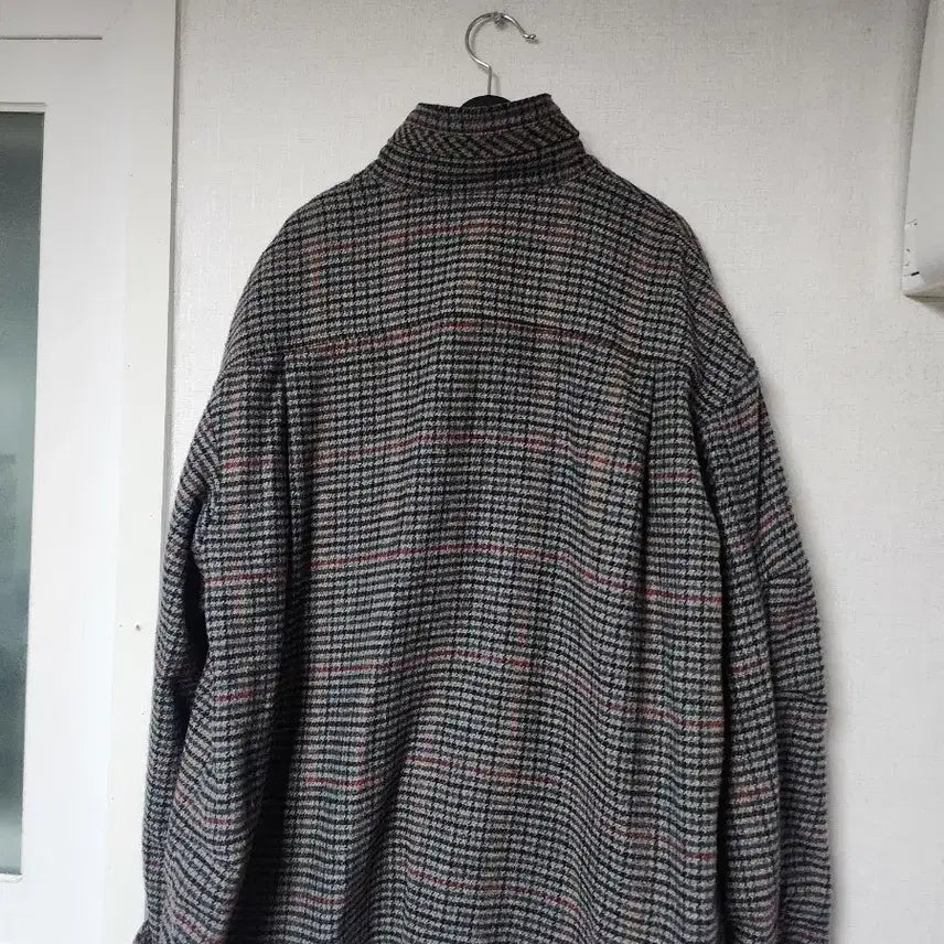 [BUNJANG] Studio Tomboy Check Pattern High-Neck Jacket / 스튜디오 톰보이 체크 패턴 하이넥 자켓