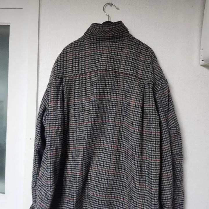 [BUNJANG] Studio Tomboy Check Pattern High-Neck Jacket / 스튜디오 톰보이 체크 패턴 하이넥 자켓