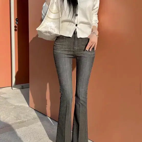 [BUNJANG] Mayyun May Jins Bootcut Denim Jeans / 새상품)메이윤 메이진스 레직기 부츠컷 데님 흑청 M 기추