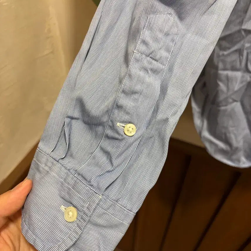 [SOLD OUT] 폴로 드레스셔츠 블루 스트라이프 100-105