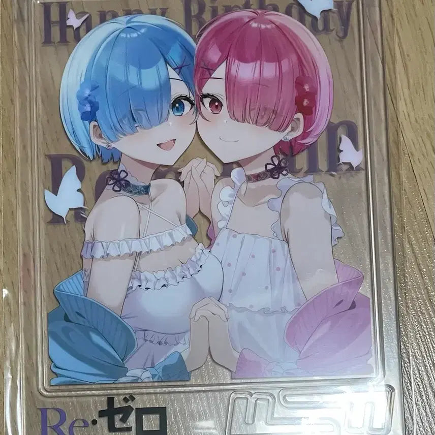[BUNJANG] Re:Zero Rem &amp; Ram Acrylic Stand / Re:제로부터 렘 람 아크릴 스탠드 팜 리제로