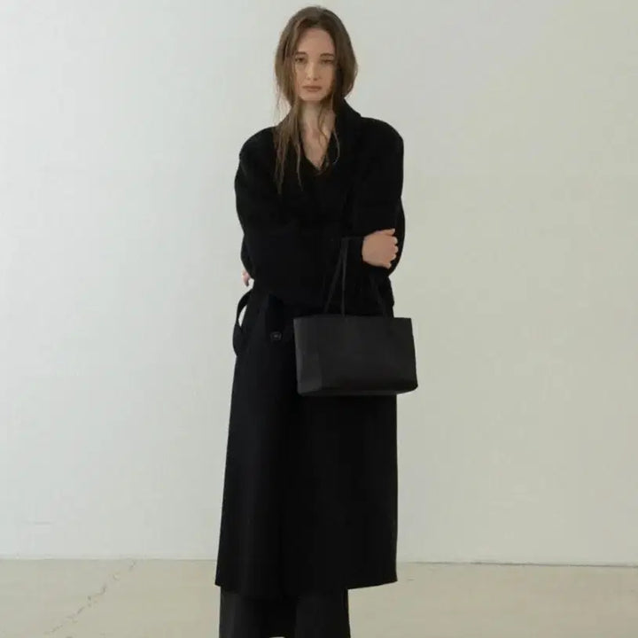 [BUNJANG] Black Long Coat / mac coat 블랙 롱코트