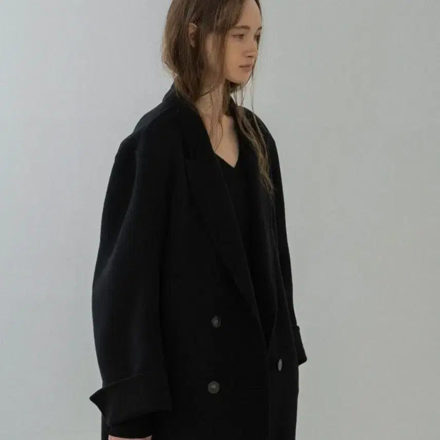 [BUNJANG] Black Long Coat / mac coat 블랙 롱코트