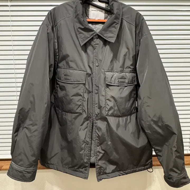 [BUNJANG] Espionage CPO Padded Blouson Charcoal L / 에스피오나지 CPO 패딩 블루종 차콜 L
